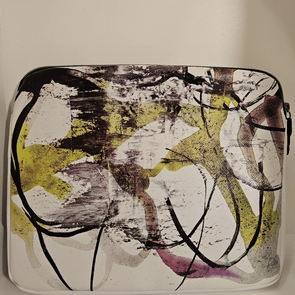 Neiman Marcus Colorful Abstract Tablet Pouch